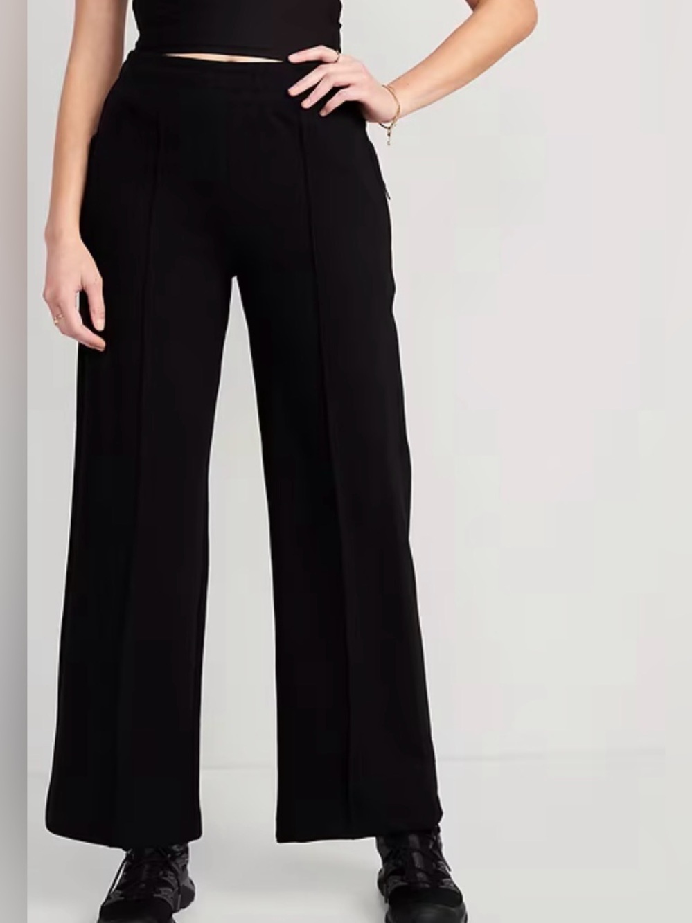 Old Navy high-Waisted Dynamic Fleece Wide-Leg Pants large nwt discontinued